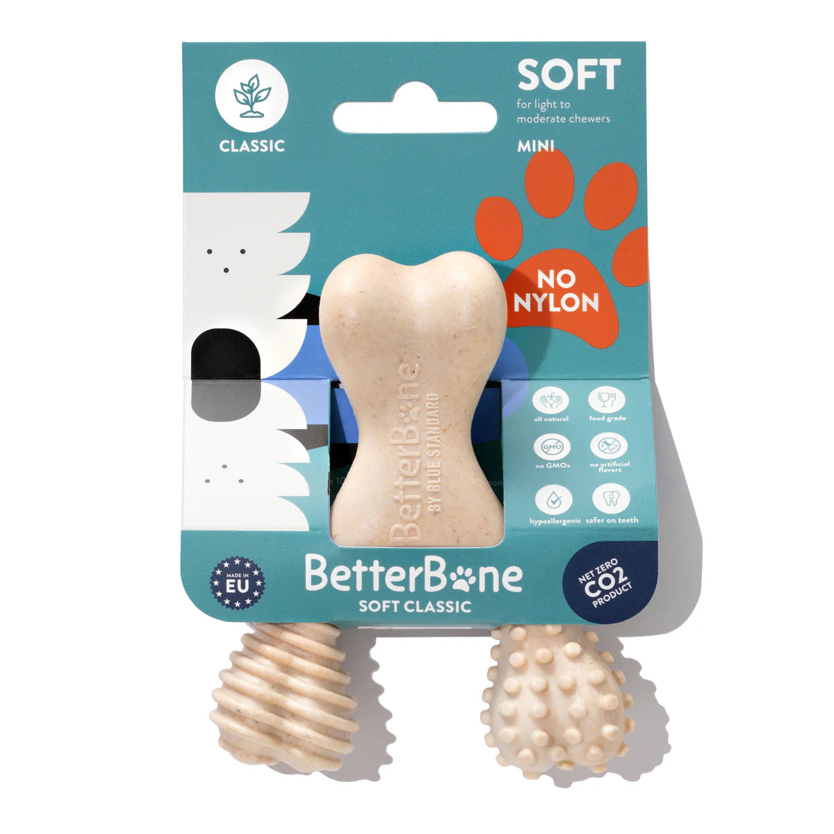 BETTERBONE DURABILLITY CHEW TOY : SOFT, PERFECT FOR PUPPIES, SENIORS AND GENTLE CHEWERS