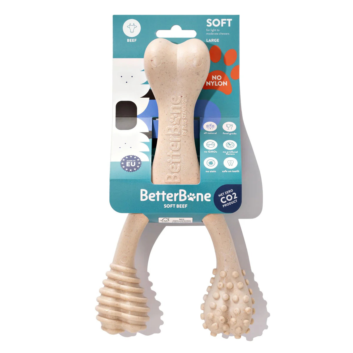 BETTERBONE DURABILLITY CHEW TOY : SOFT, PERFECT FOR PUPPIES, SENIORS AND GENTLE CHEWERS