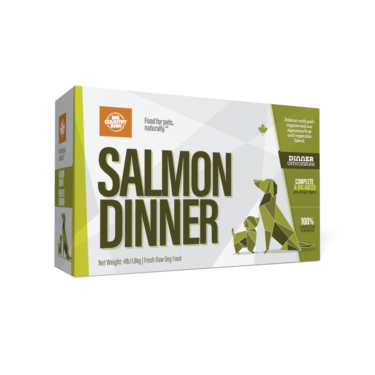 BIG COUNTRY RAW DINNER CARTON - SALMON DINNER 4 LB