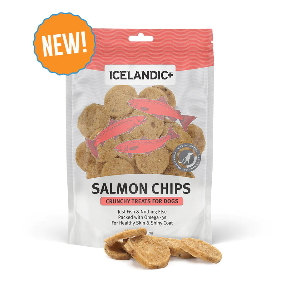 HAND SALMON CHIPS DOG TREATS