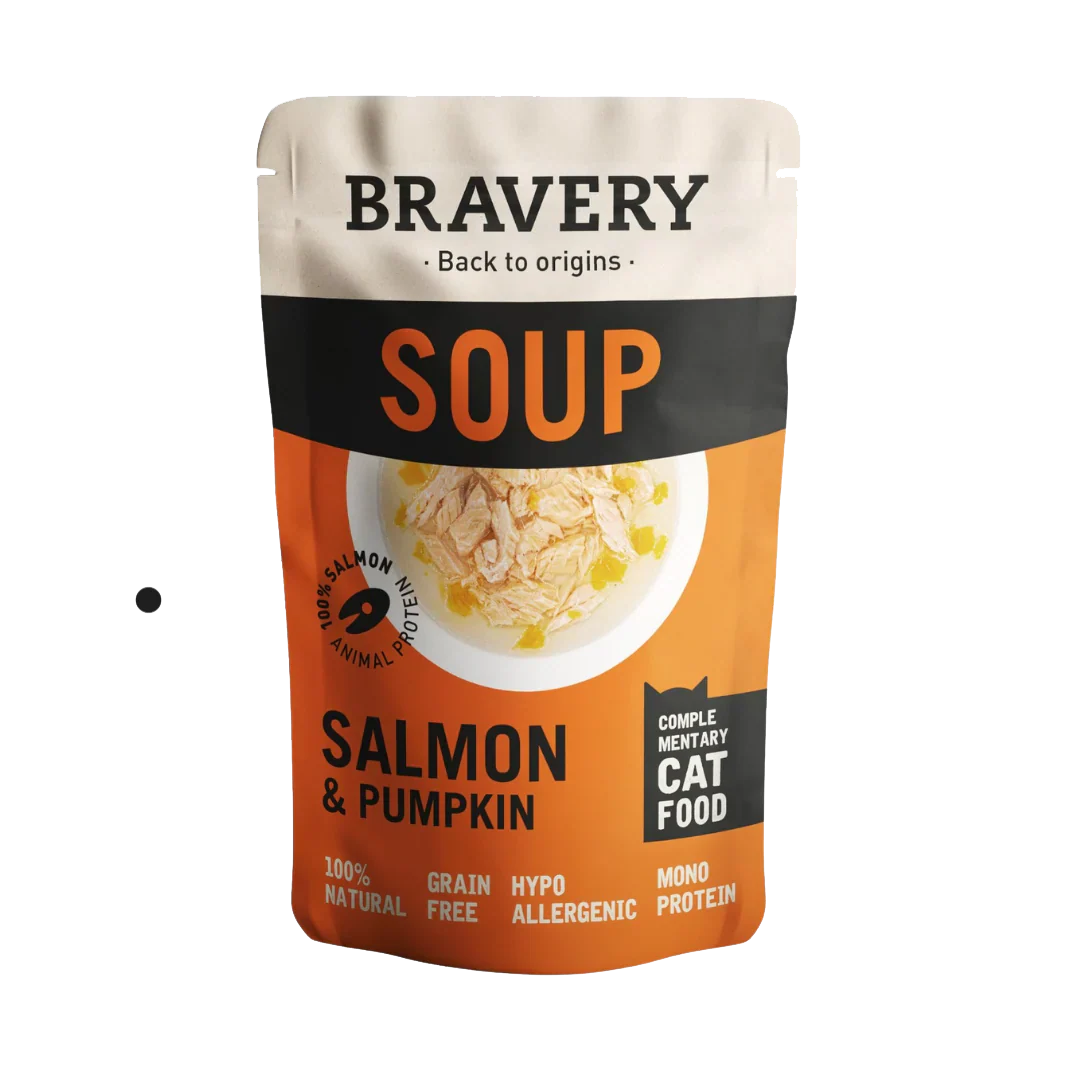 BRAVERY SALMON & PUMPKIN - CAT SELECT SOUP POUCH
