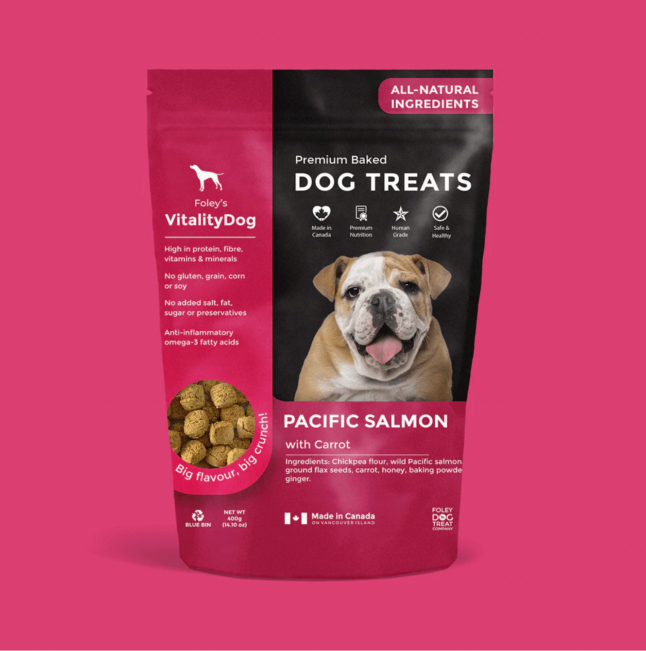FOLEY'S VITALITY DOG - PACIFIC SALMON WITH CARROT