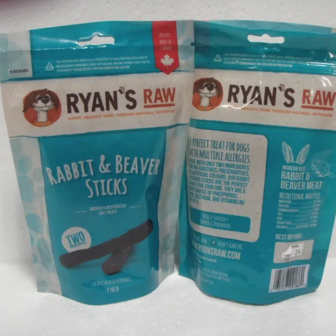 RYAN'S RAW RABBIT & BEAVER STICKS