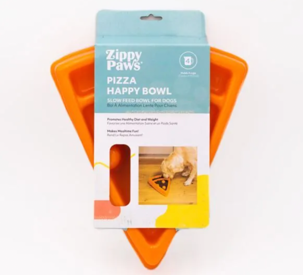 ZIPPY PAWS HAPPY DOG BOWL - PIZZA