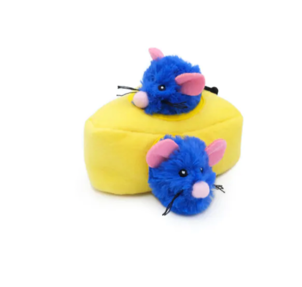 ZIPPYCLAWS BURROW CAT TOY - MICE 'N CHEESE
