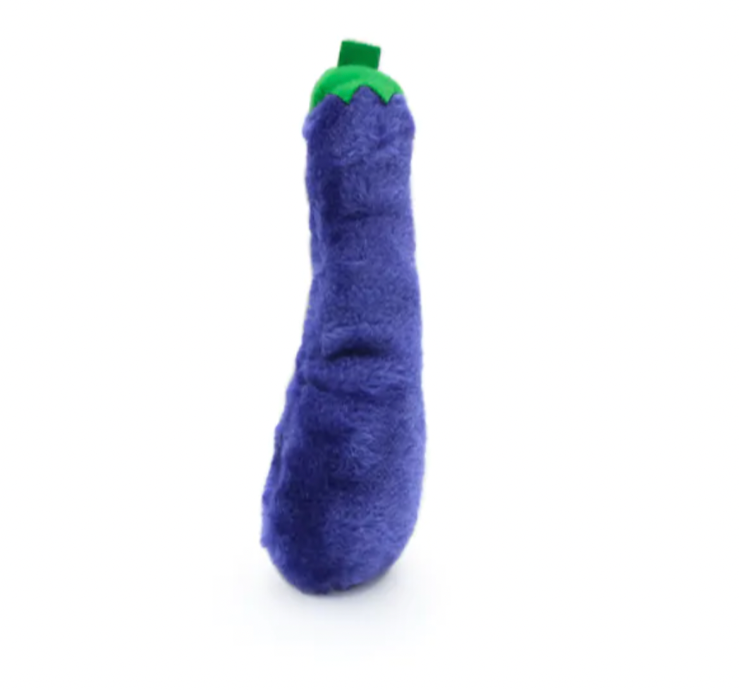 ZIPPY CLAWS KICKERZ CAT TOY - EGGPLANT