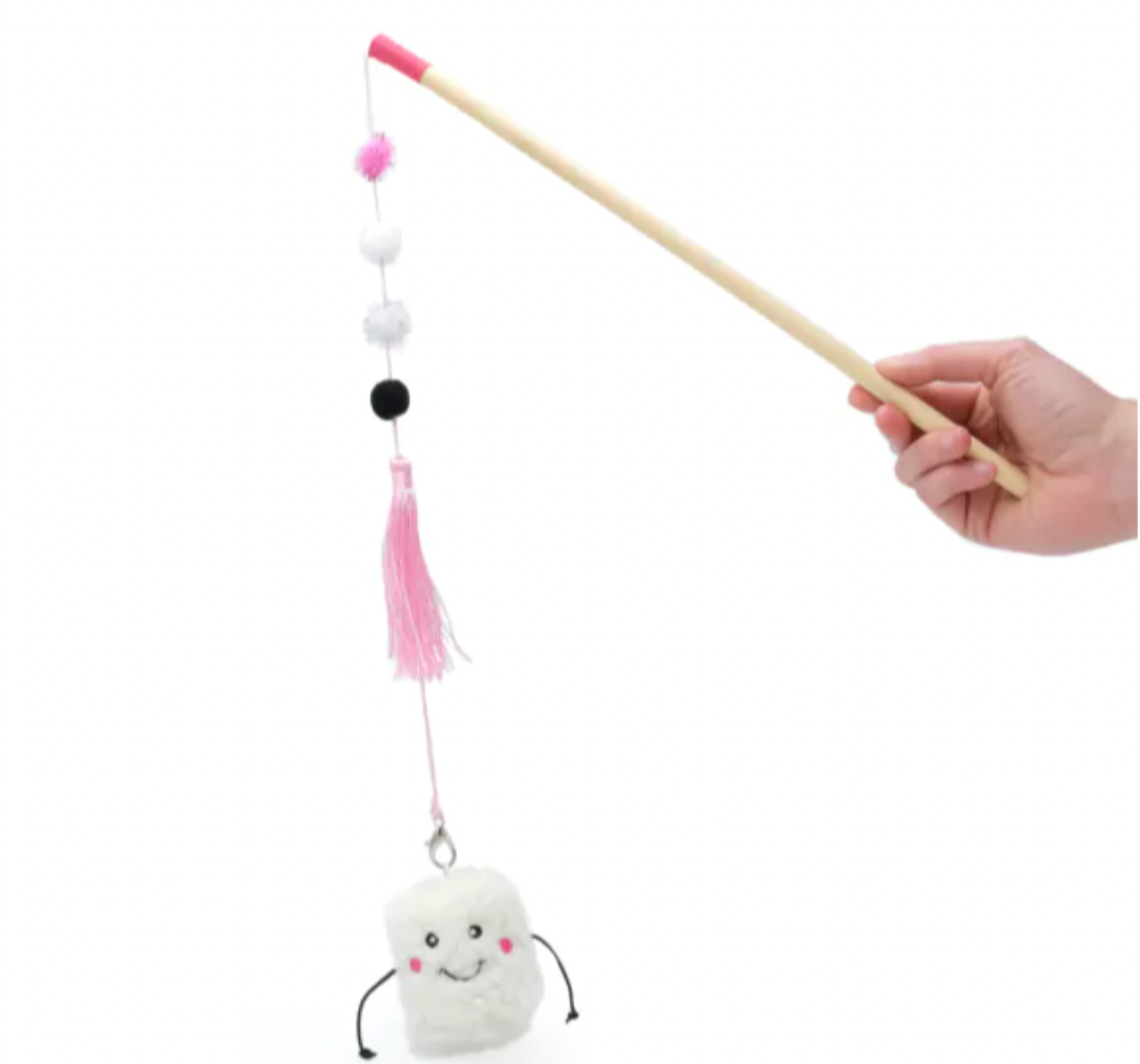 ZIPPY CLAWS ZIPPYSTICK CAT TOY - MARSHMALLOW