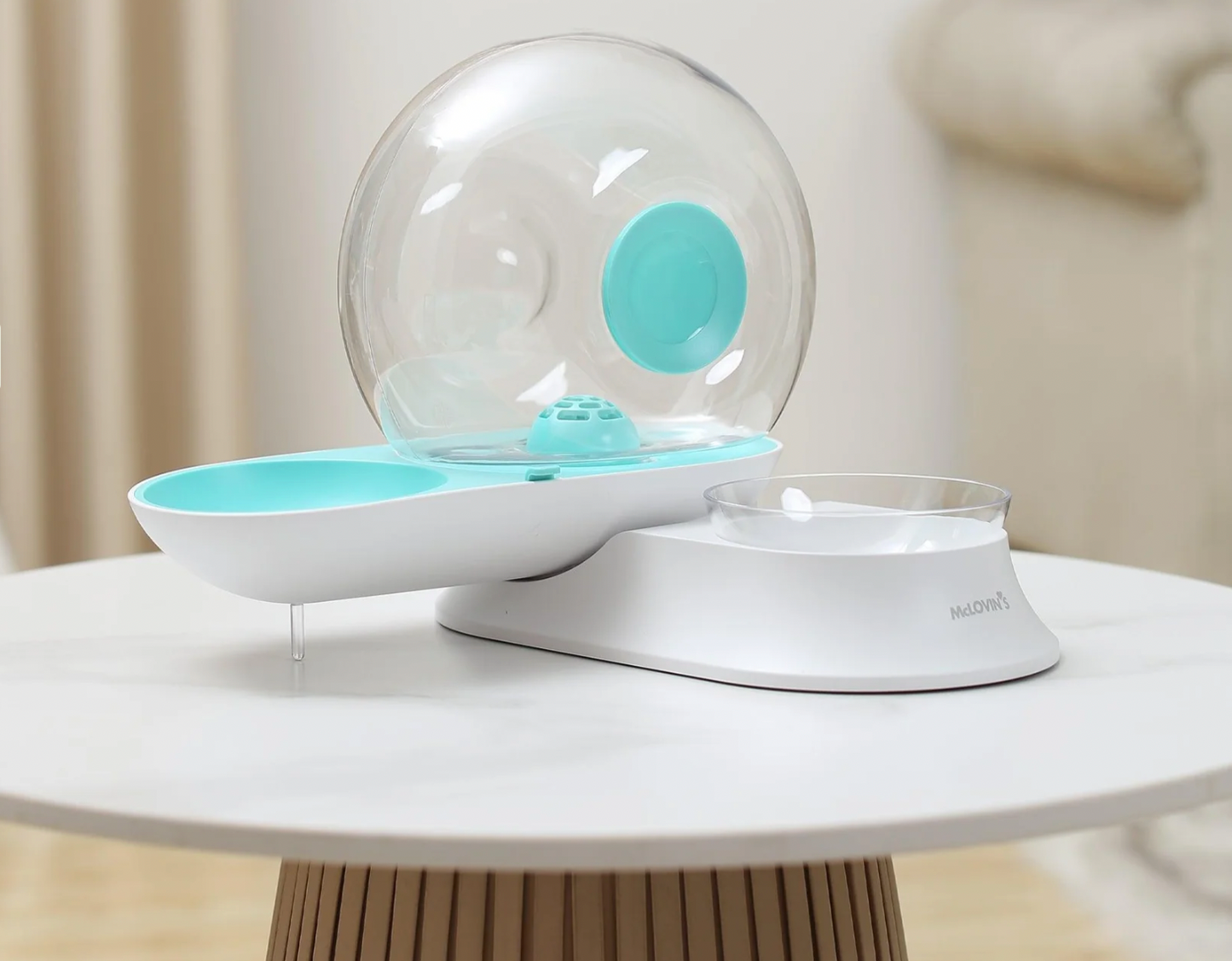 MCLOVINS GRAVITY WATERER AND FEEDER - CATS AND SMALL DOGS