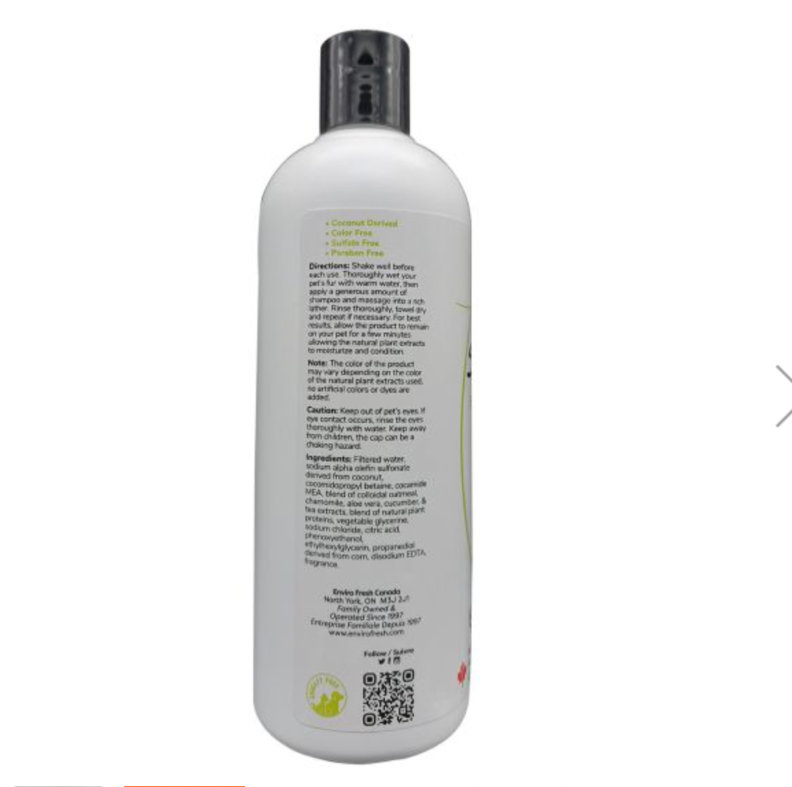 ENVIRO FRESH BRIGHTENING DOG SHAMPOO - ALOE AND WHITE TEA