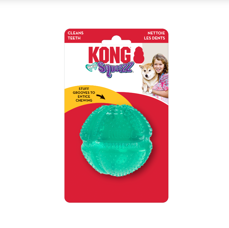 KONG SQUEEZZ DENTAL STICK DOG TOY - MEDIUM