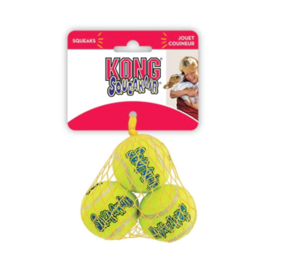 KONG SQUEAKAIR BALLS DOG TOY - 3 PACK