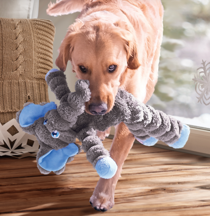 KONG SHAKERS DOG TOY - CRUMPLES ELEPHANT