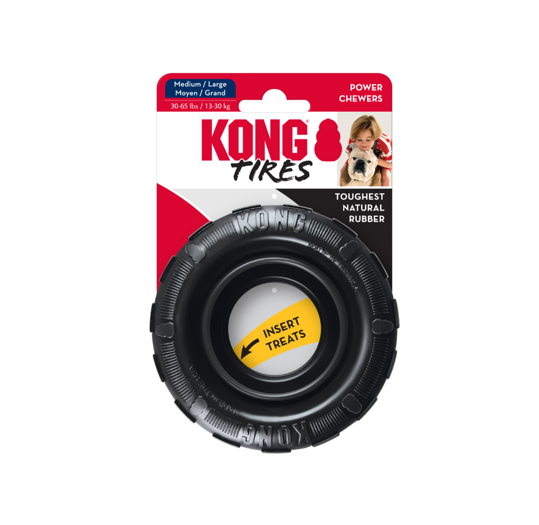 KONG EXTREME  TIRES DOG TOY : MD/LG