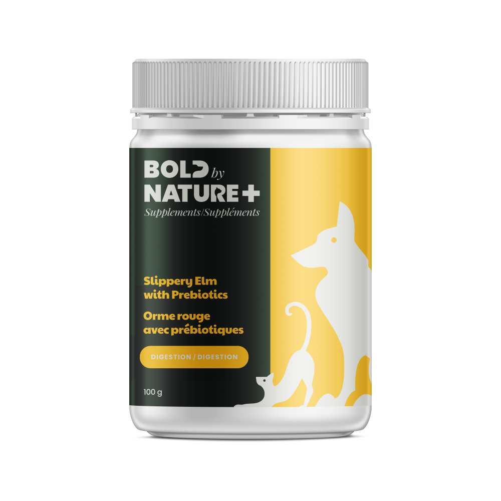 BOLD BY NATURE SLIPPERY ELM WITH PREBIOTICS SUPPLEMENT FOR DOGS & CATS