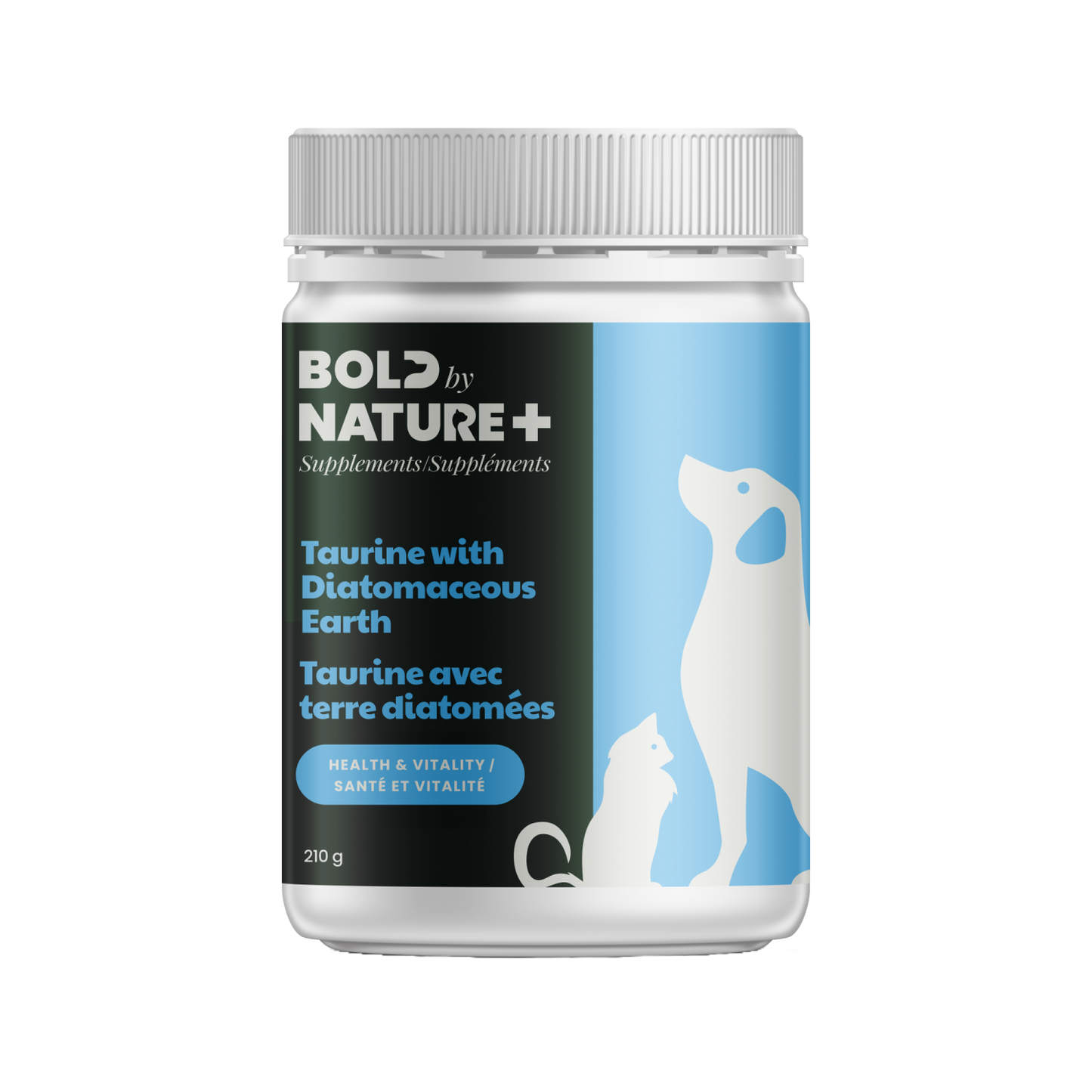 BOLD BY NATURE TAURINE WITH DIATOMACEOUS EARTH FOR DOGS & CATS