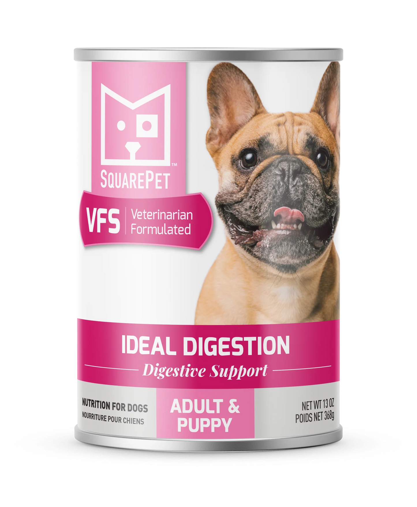 SQUARE PET VFS CANS IDEAL DIGESTION FORMULA DOG WET FOOD