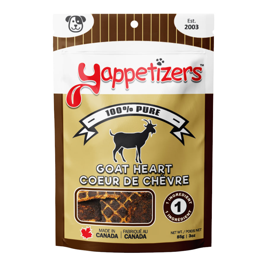 YAPPETIZER DOG TREAT GOAT HEART