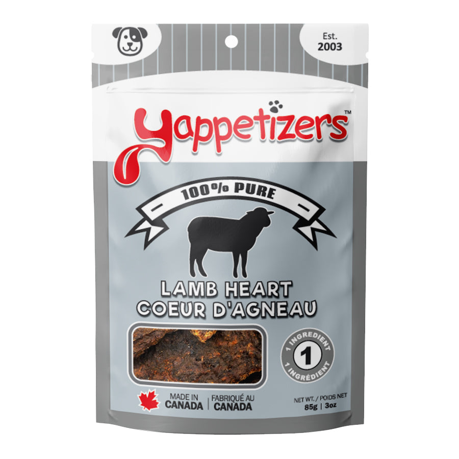 YAPPETIZER DOG TREAT LAMB HEART