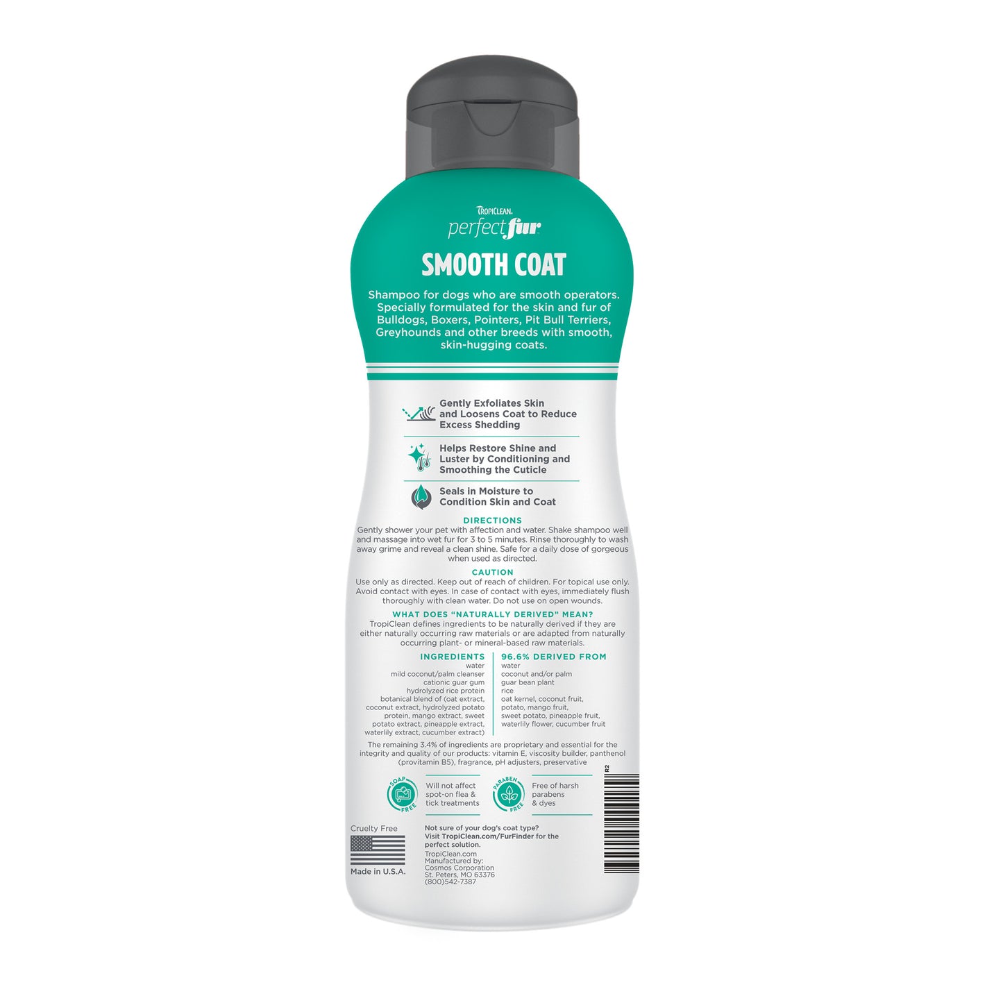 TROPICLEAN SMOOTH COAT PREFECT FUR SHAMPOO