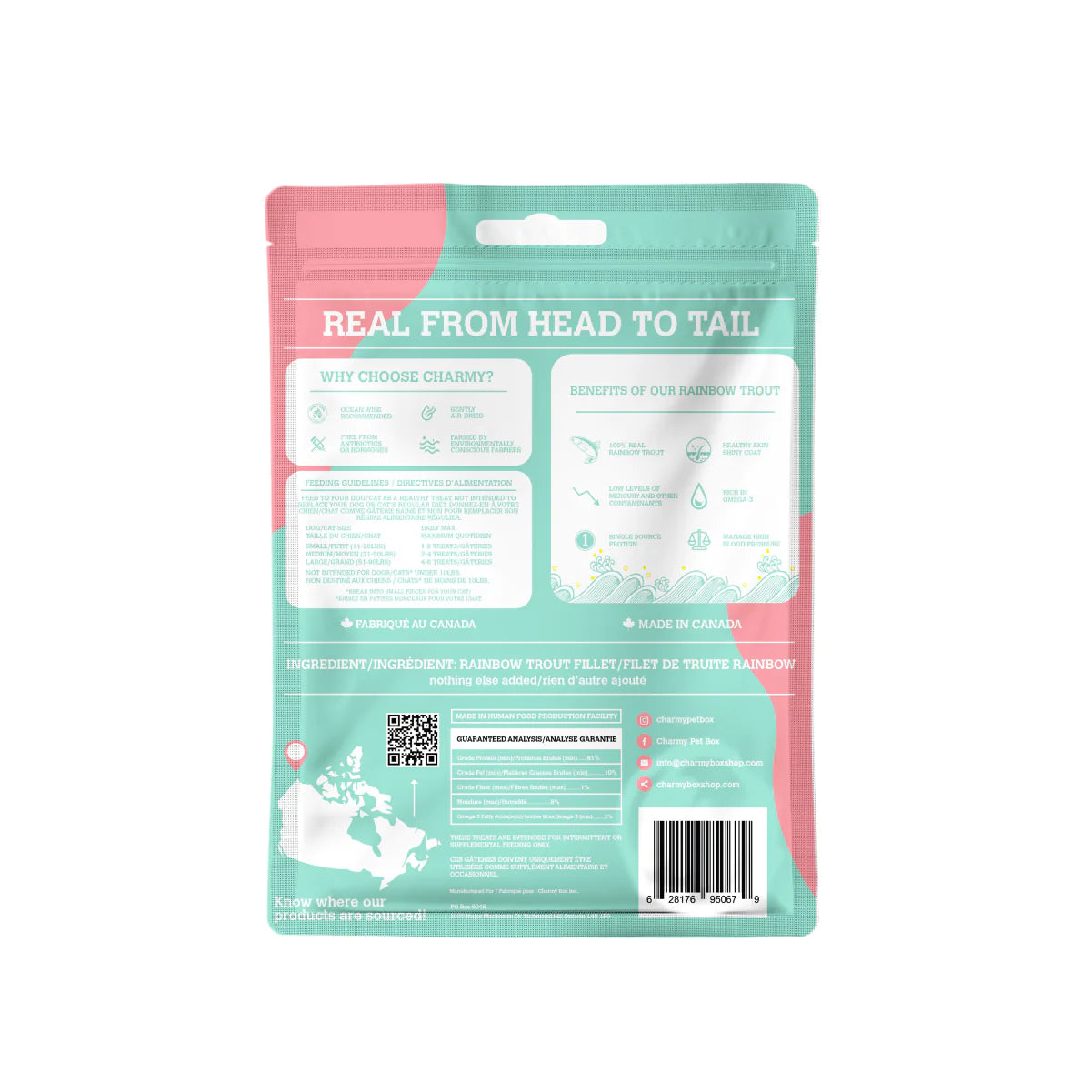 CHARMY RAINBOW TROUT DOG & CAT TREATS