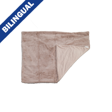 4 CATS & DOGS PIXIE THROW FAUR FUR BLUSH