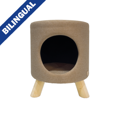 4 CATS & DOGS WALLIE PET STOOL - BEIGE