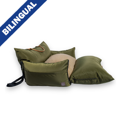 4 CATS & DOGS MARCO XL CAR & TRAVEL BED ARMY