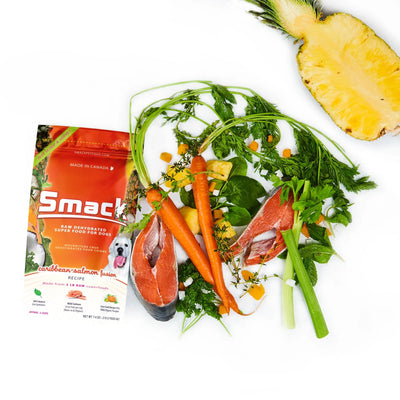 SMACK CARIBBEAN-SALMON FUSION RAW DEHYDRATED SUPERFOOD FOR DOGS