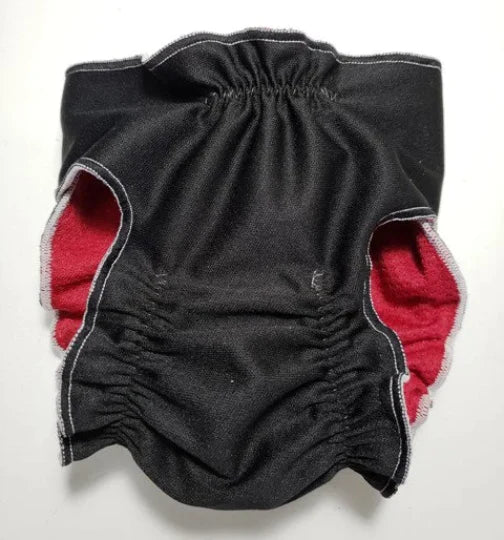 J J DIAPERS FEMALE BELLY BAND -BLACK