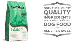 FIRSTMATE GRAIN FRIENDLY CAGE-FREE DUCK & OATS DRY DOG FOOD
