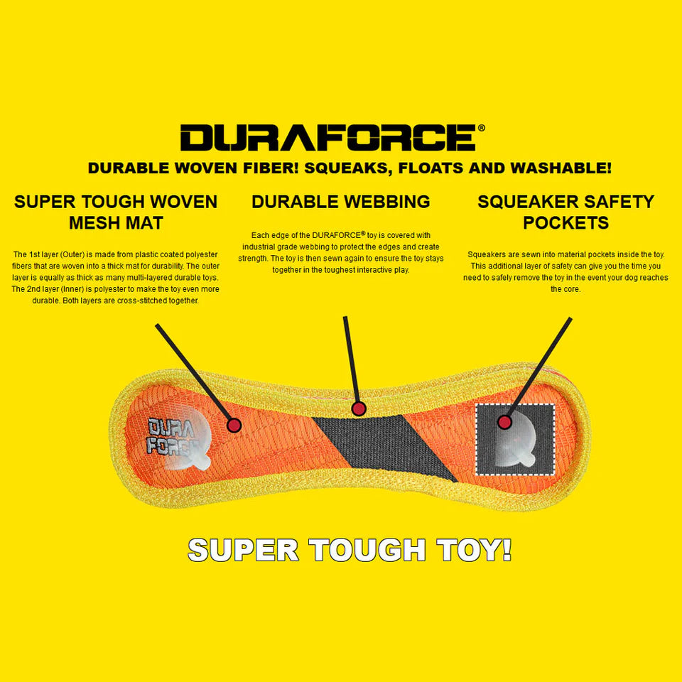 TUFFY DURAFORCE - BONE - DOG TOY : EXTREME TOUGH