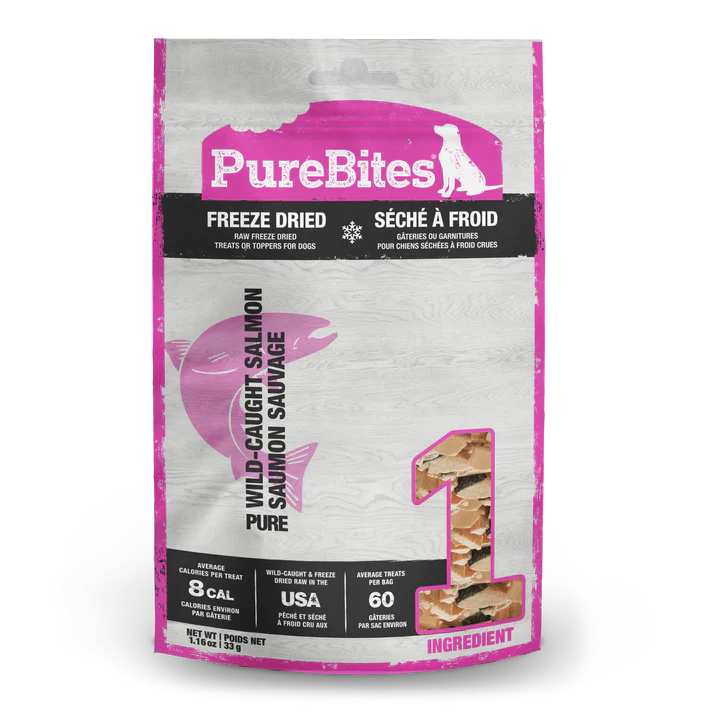 PURE BITES WILD CAUGHT SALMON  DOG TREATS