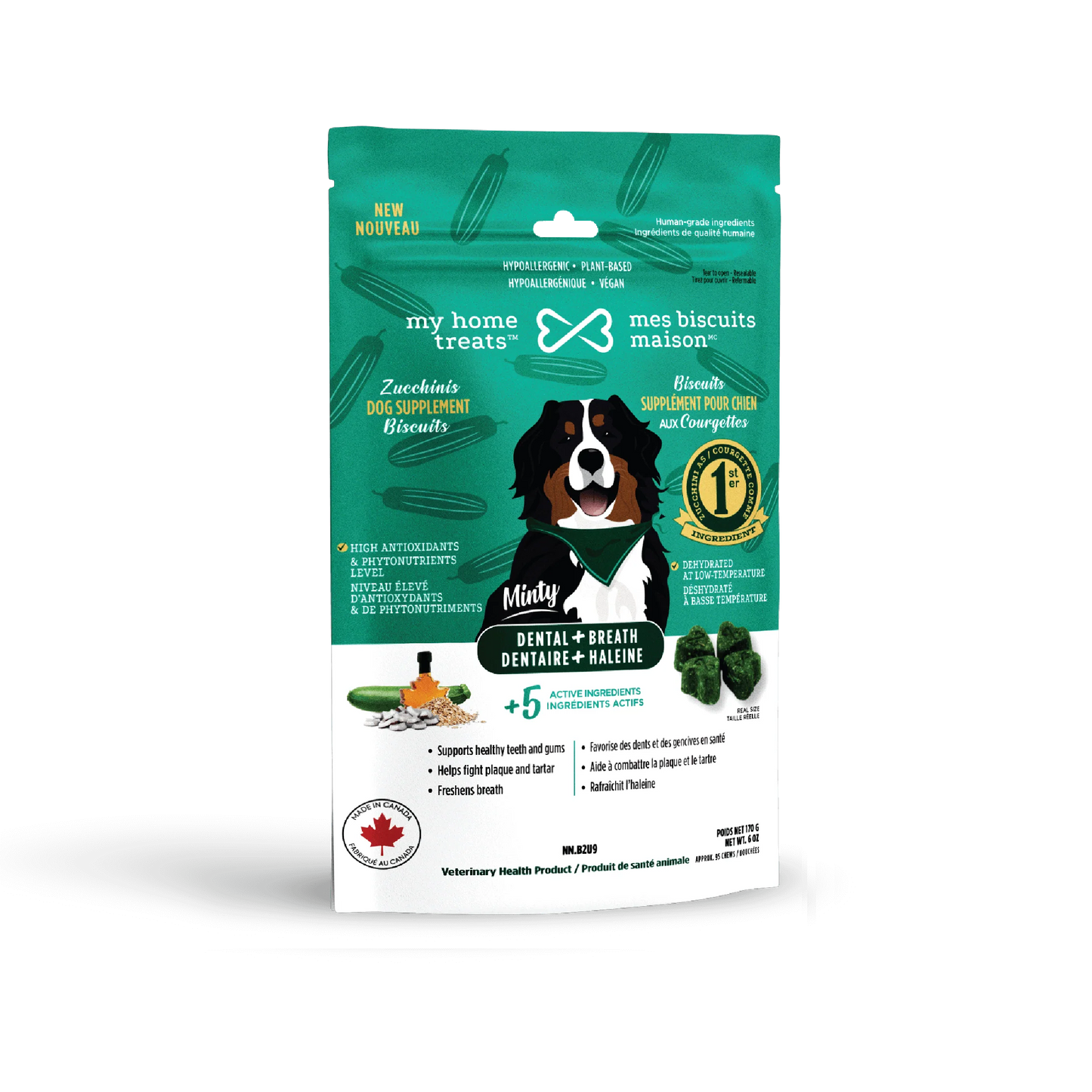 HYPOALLERGENIC MY HOME TREATS FUNCTIONAL TREATS FOR DOGS - DENTAL & BREATH