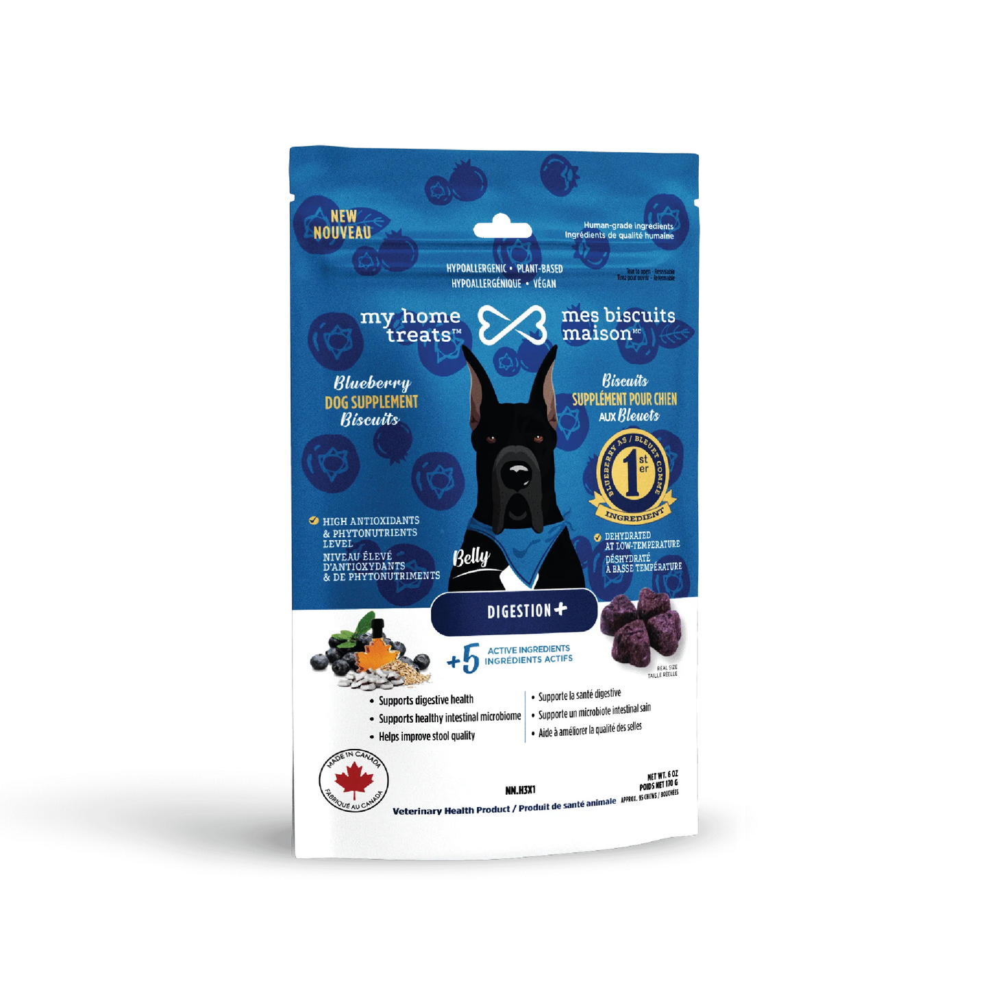 HYPOALLERGENIC MY HOME TREATS FUNCTIONAL TREATS FOR DOGS - DIGESTION & INTESTINAL HEALTH