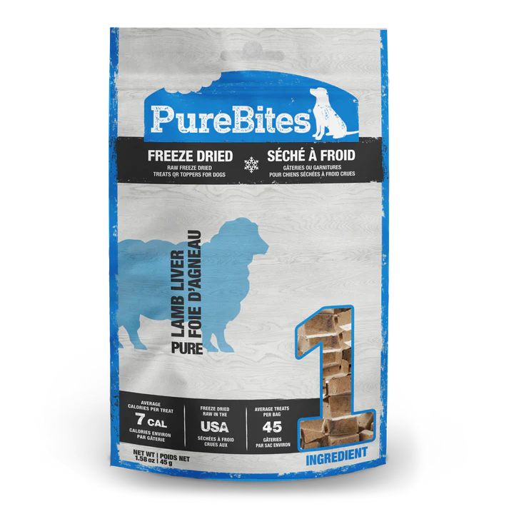 PURE BITES LAMB LIVER DOG TREATS