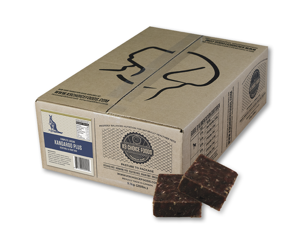 K9 Choice Foods® Just Kangaroo Plus Frozen Dog Food 9.1 kg