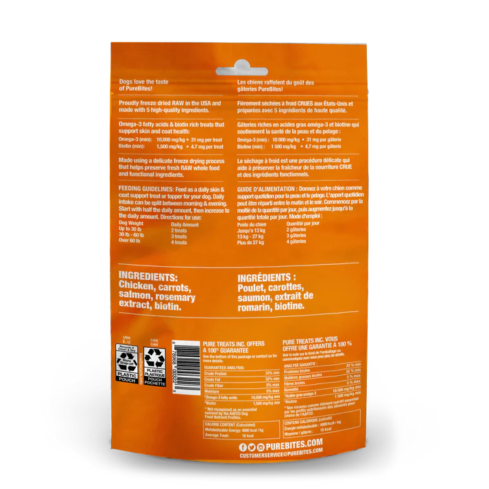 PURE BITES SKIN AND COAT DOG TREATS