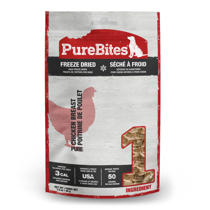 PURE BITES FREEZE DRIED CHICKEN BREAST DOG TREATS
