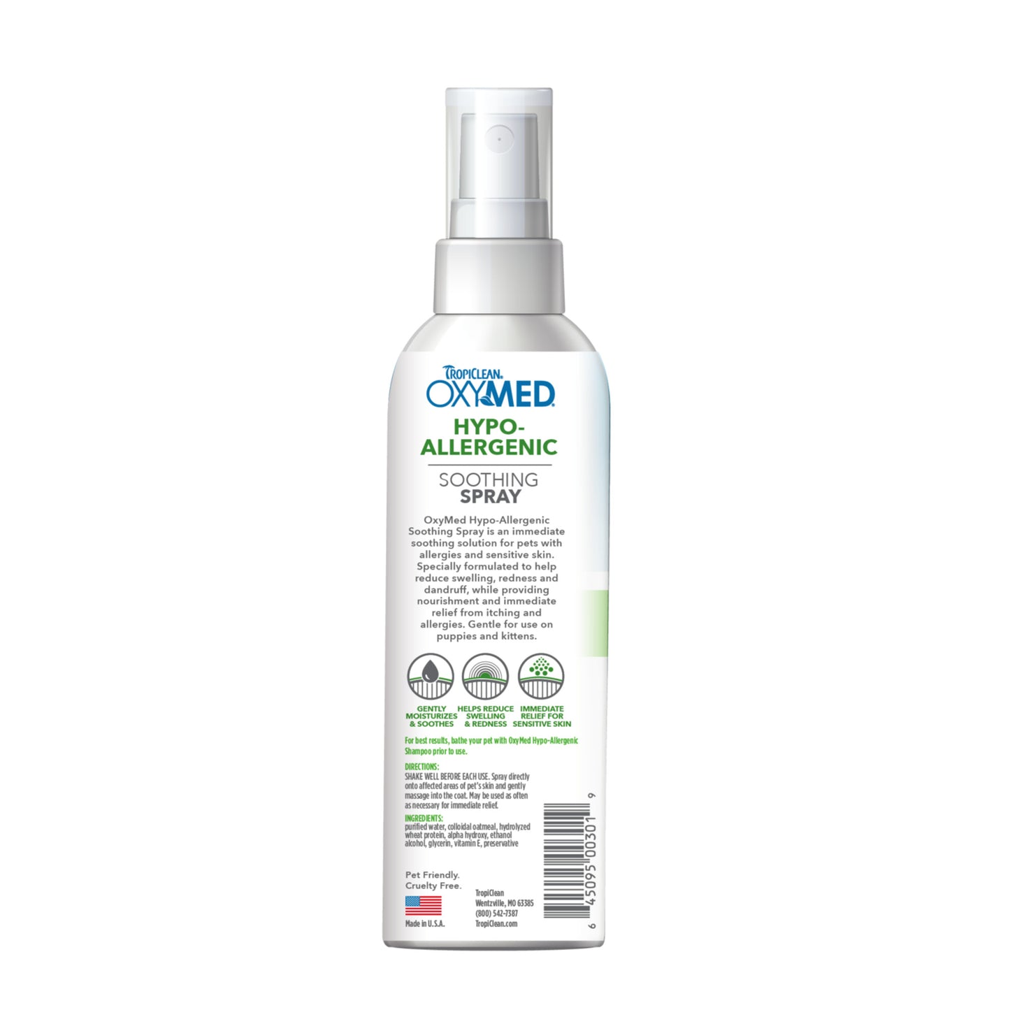 TROPICLEAN OXYMED HYPO-ALLERGENIC SOOTHING SPRAY