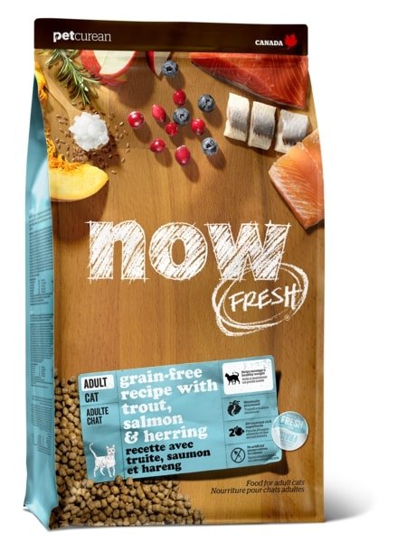 NOW FRESH TROUT, SALMON & HERRING FISH RECIPE FOR ADULT CATS