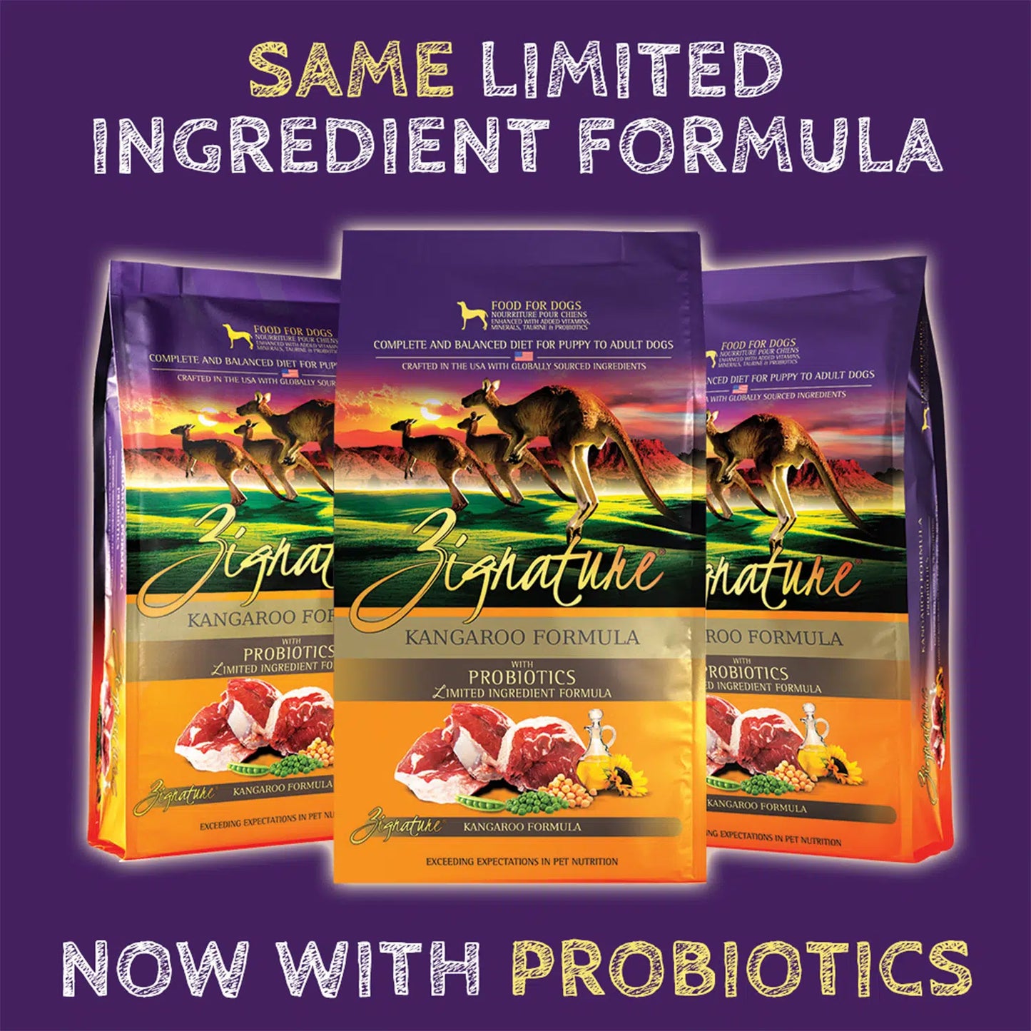 ZIGNATURE KANGAROO FORMULA DOG FOOD DRY FOOD