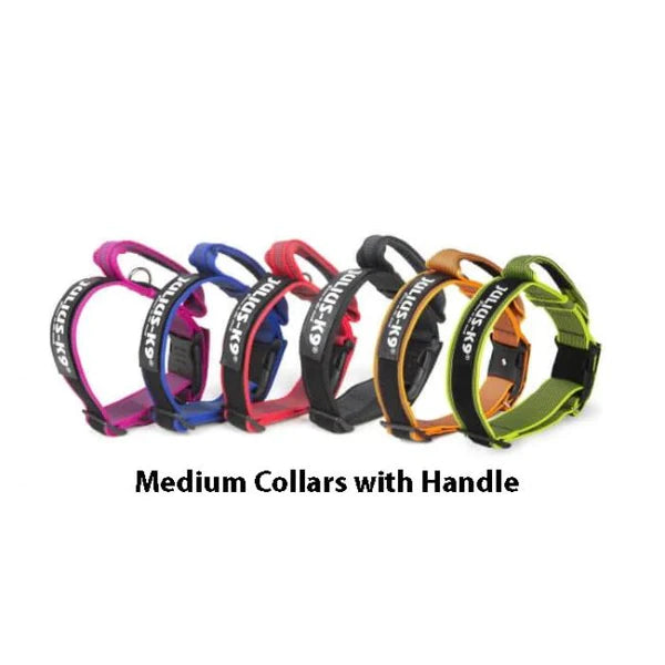 JULIUS-K9 IDC® COLLAR WITH SAFETY LOCK & HANDLE - MEDIUM 40MM THICK