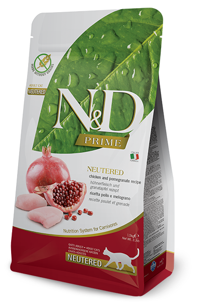FARMINA N&D PRIME: CHICKEN & POMEGRANATE NEUTERED FOOD