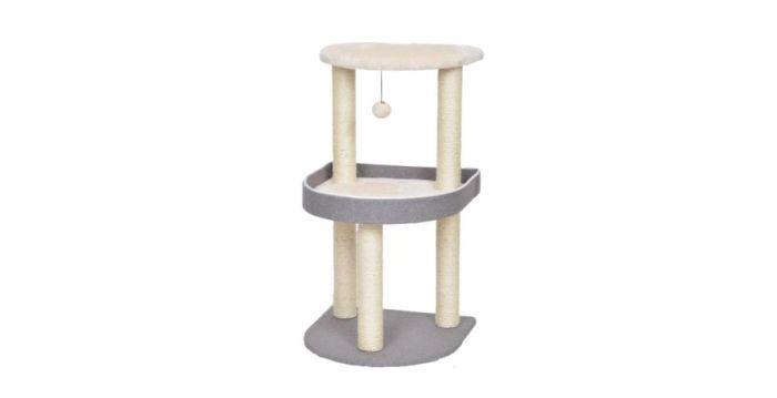 Bud-Z Cat Tree Elbert With 2 Floors Grey And White Cat 48x48x85cm 1pc
