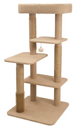 Bud-Z Soho Large 4 Level Beige Cat 58x58x120.5cm 1pc cat tree