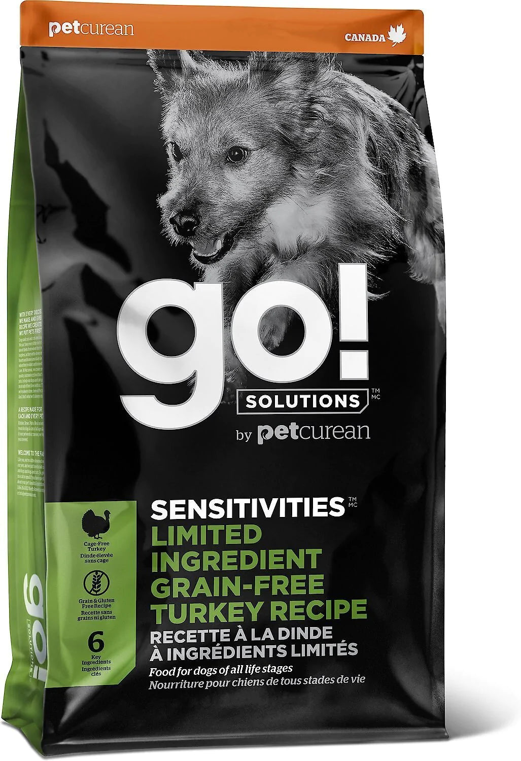 GO! SOLUTIONS SENSITIVITIES LIMITED INGREDIENT GRAIN-FREE TURKEY RECIPE DOG FOOD