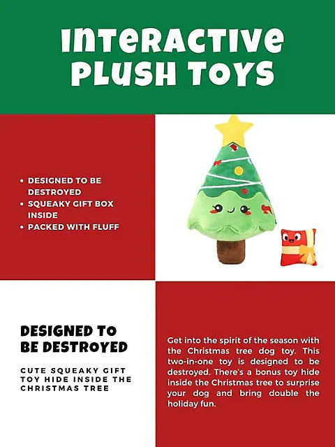 HUG SMART HOLIDAY : CHRISTMAS TREE DOG TOY