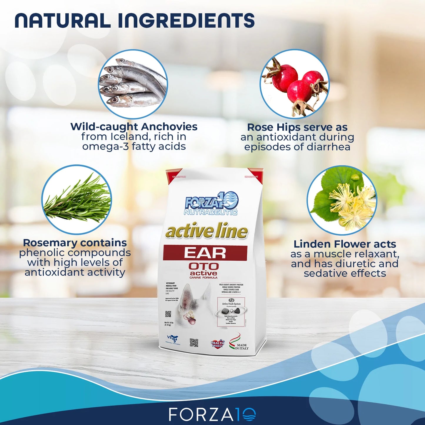 FORZA10 NUTRACEUTIC ACTIVE LINE OTO (EAR) SUPPORT DIET DRY DOG FOOD