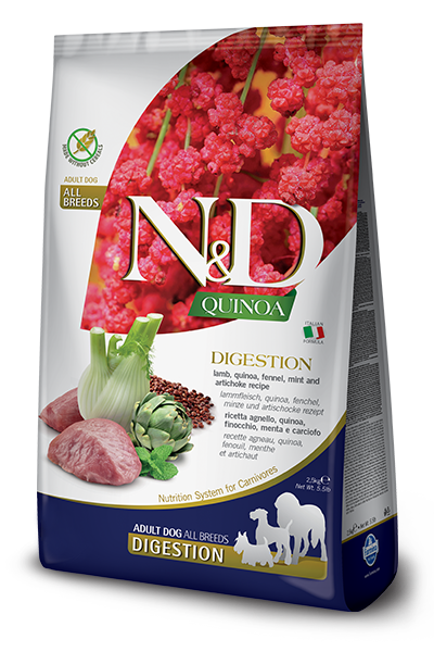 FARMINA N&D QUINOA FUNCTIONAL - DIGESTION LAMB FOR DOGS
