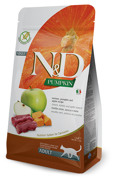 FARMINA N&D PUMPKIN: VENISION, PUMPKIN & APPLE CAT FOOD